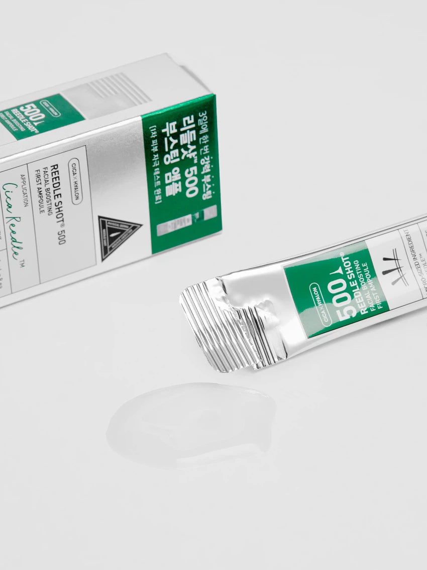 VT COSMETICS CICA Reedle Shot Facial Boosting First Ampoule 500, 16ml (2ml x 8)