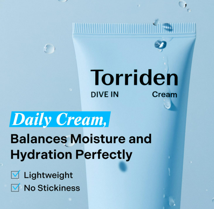 Torriden DIVE IN Cream 80ml | Korean Skin Care