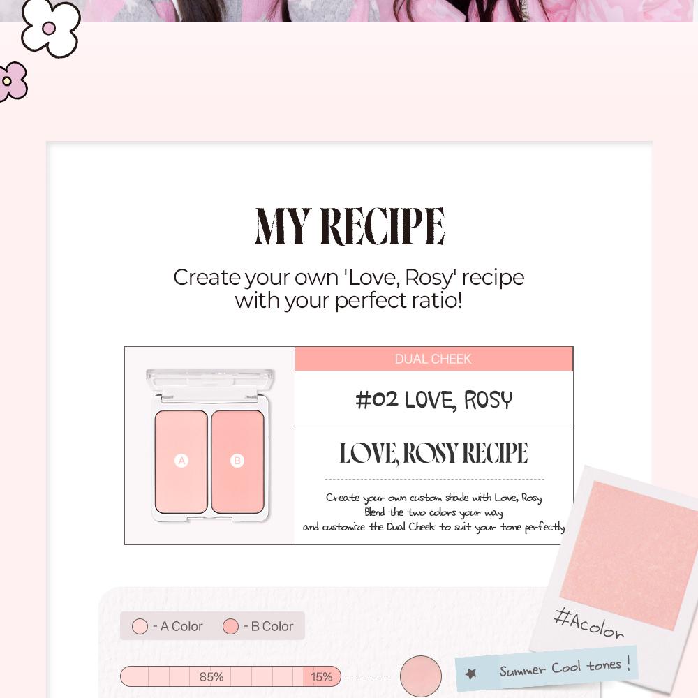 2aN Dual Color Face Blusher 4.5g, Korea Makeup