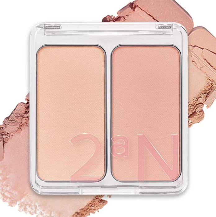 2aN Dual Color Face Blusher 4.5g, Korea Makeup