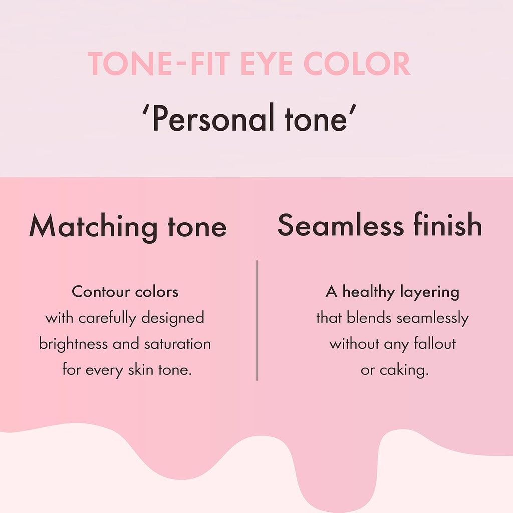 Amuse SEOUL Eye Color Palette #02 COOL ROSE,0.6g ×9,Korean Makeup