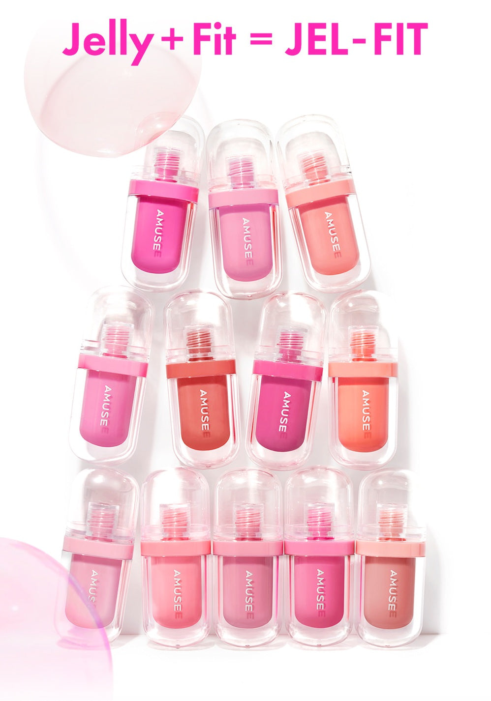 Amuse Jel-Fit Glossy Lip Tint 3.8g – Vegan Hydrating