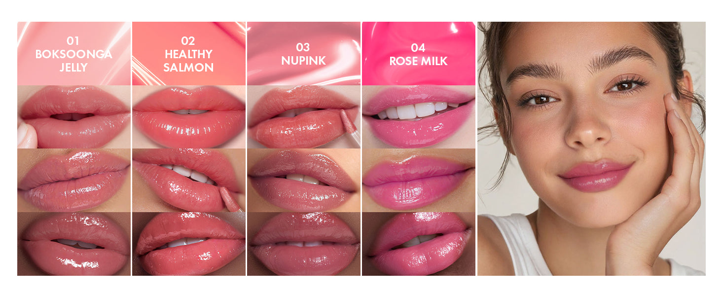 Amuse Jel-Fit Glossy Lip Tint 3.8g – Vegan Hydrating