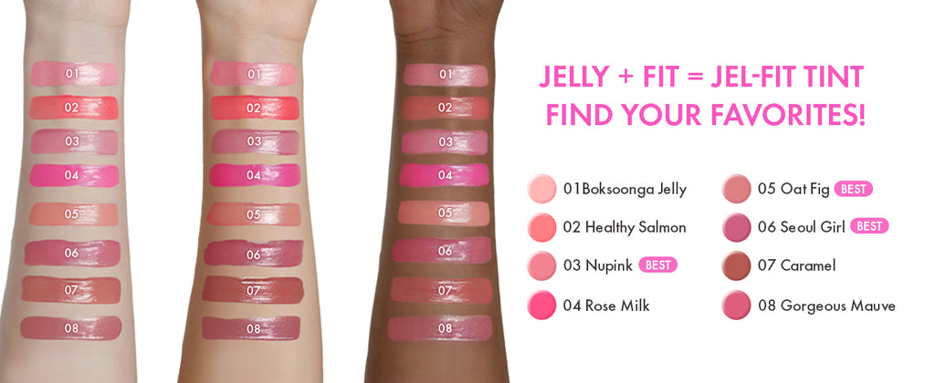Amuse Jel-Fit Glossy Lip Tint 3.8g – Vegan Hydrating