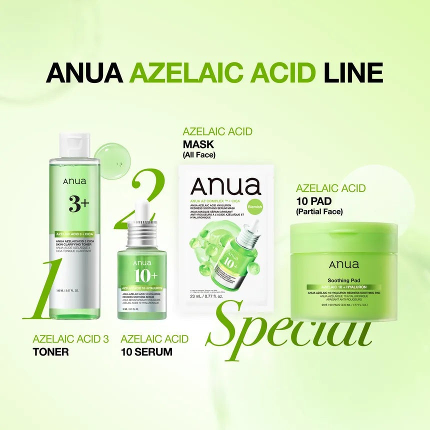 Anua Azelaic Acid Hyaluron Redness Soothing Serum Mask 23ml | Korean Skincare