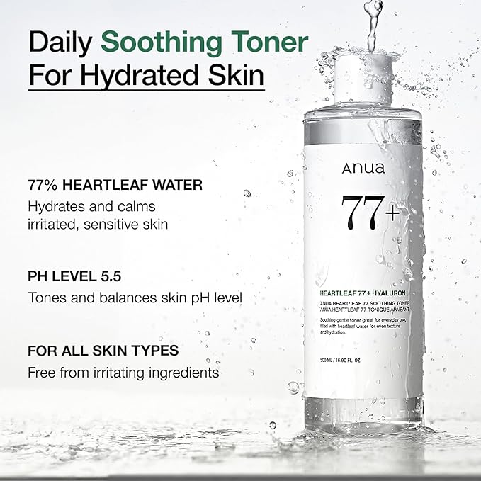 Anua Heartleaf 77 Soothing Toner 8.45 fl.oz/250ml