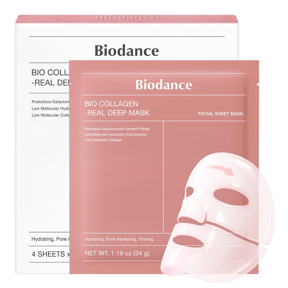 Biodance Real Deep Mask, Hydrating Overnight Hydrogel Face Mask 34g x 4ea