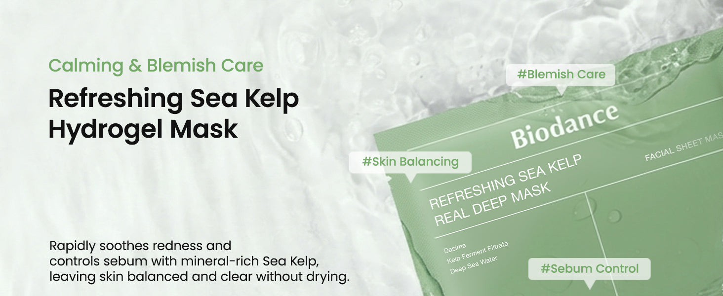 Biodance Real Deep Mask, Hydrating Overnight Hydrogel Face Mask 34g x 4ea