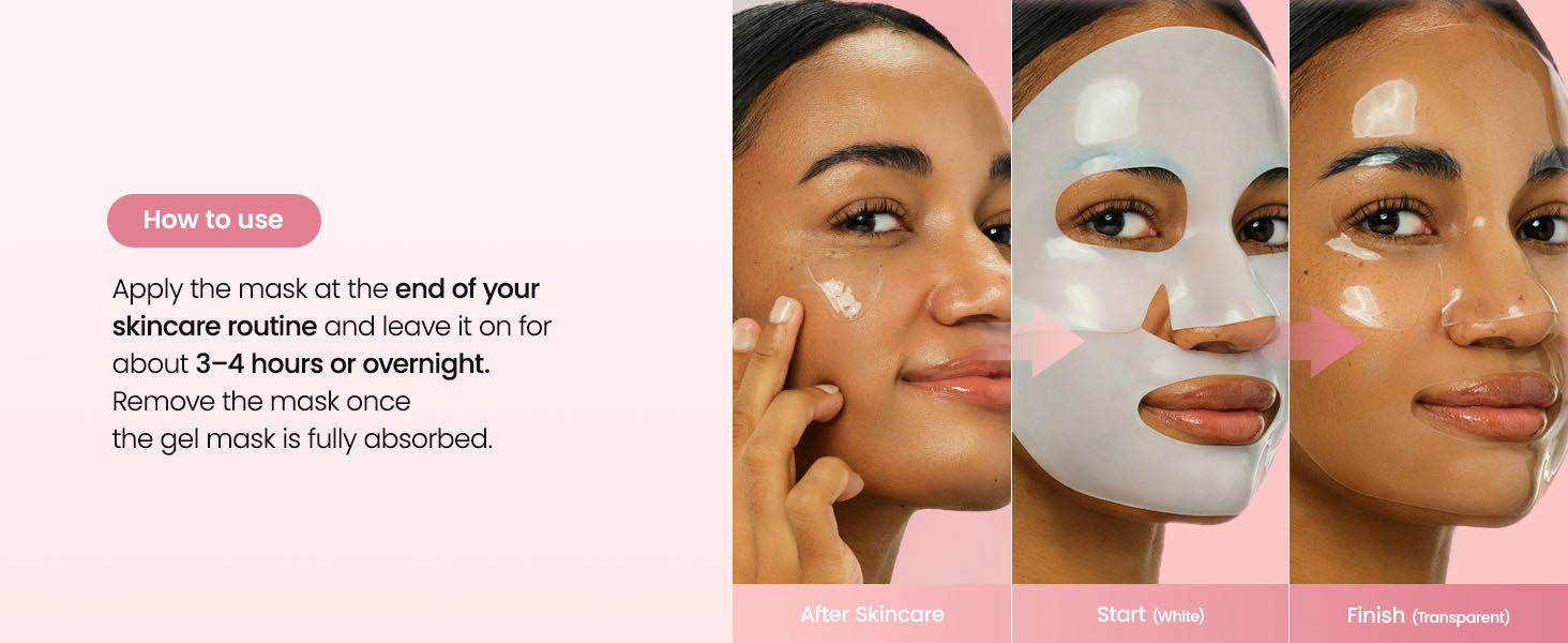 Biodance Real Deep Mask, Hydrating Overnight Hydrogel Face Mask 34g x 4ea