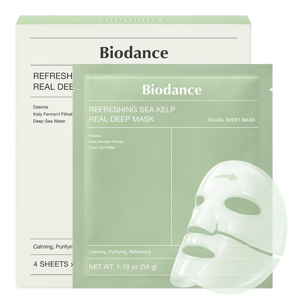 Biodance Real Deep Mask, Hydrating Overnight Hydrogel Face Mask 34g x 4ea