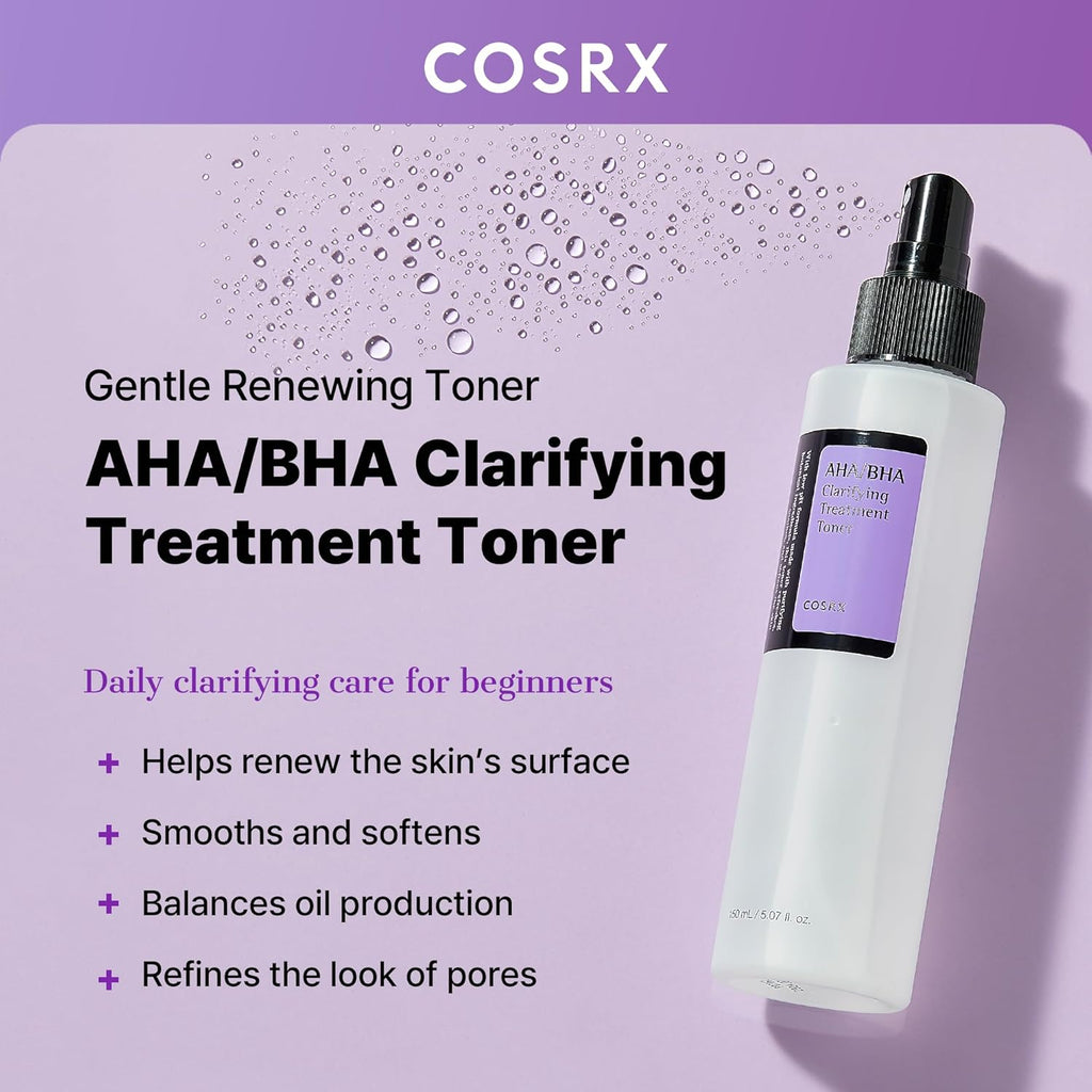 COSRX AHA/BHA Treatment Toner 5.07 fl.oz/ 150ml | Korean Skincare