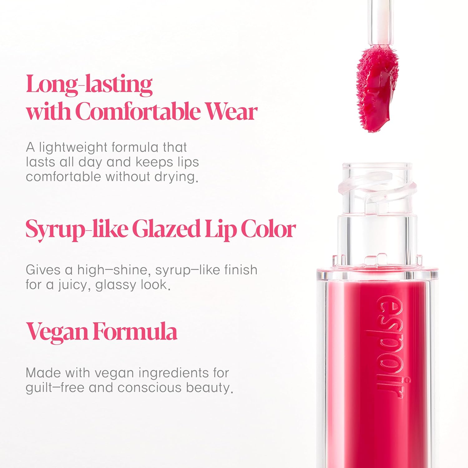 Espoir Gel Lip Tint Glaze 5.5 g – High Shine, Non-Sticky
