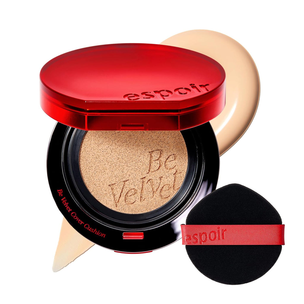 Espoir Pro Tailor Be Velvet Cover Cushion SPF42 PA++ 13g+13g, Korean Makeup