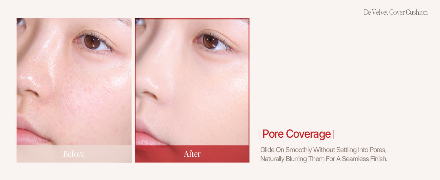 Espoir Pro Tailor Be Velvet Cover Cushion SPF42 PA++ 13g+13g, Korean Makeup