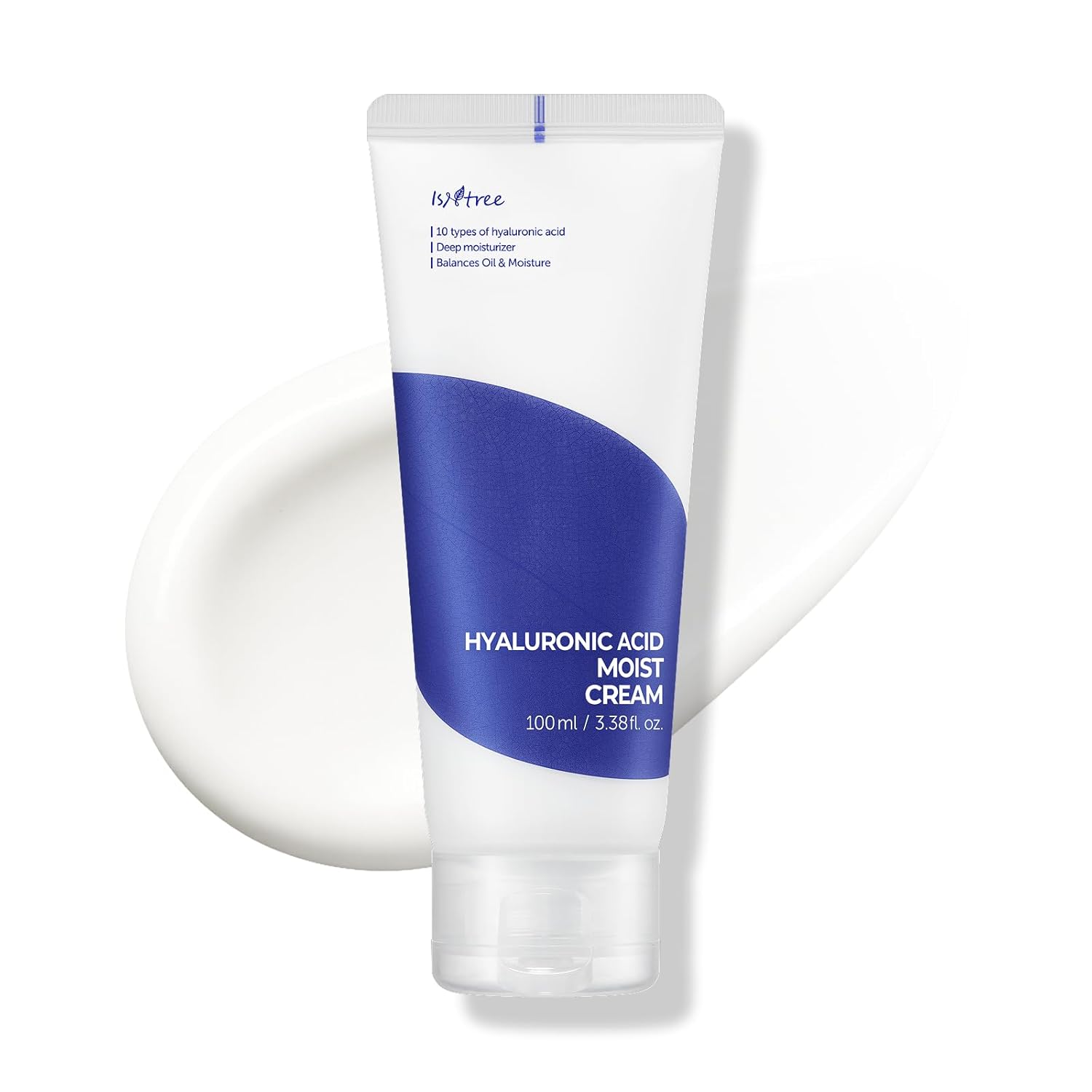 ISNTREE Hyaluronic Acid Moist Cream 100ml, 3.38 fl.oz | Korean Skincare