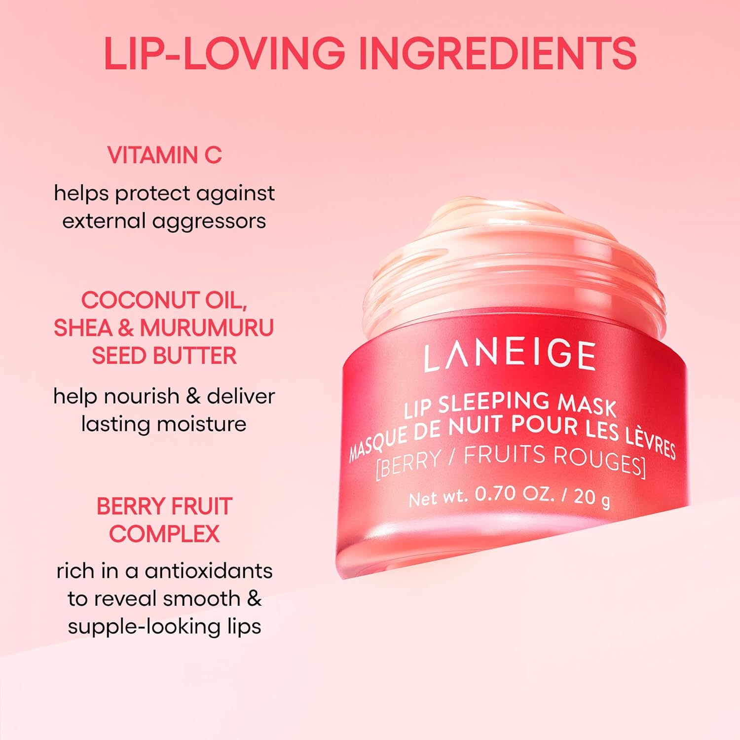 LANEIGE Lip Sleeping Mask 20g – Berry
