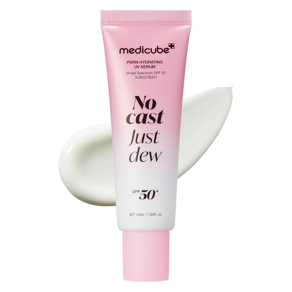 medicube No Cast Just Dew PDRN Hydrating UV Sun Serum SPF50 50ml | Korean Suncare