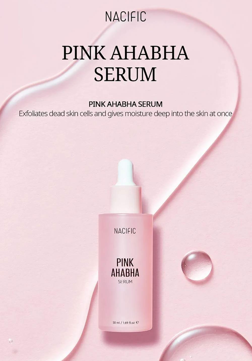 NACIFIC Pink AHA BHA Face Serum 50ml | Korean Skin care
