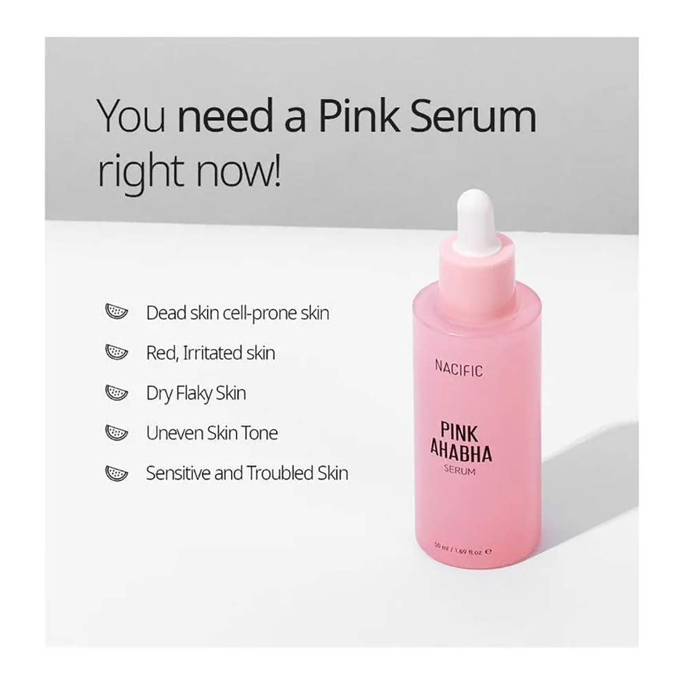 NACIFIC Pink AHA BHA Face Serum 50ml | Korean Skin care