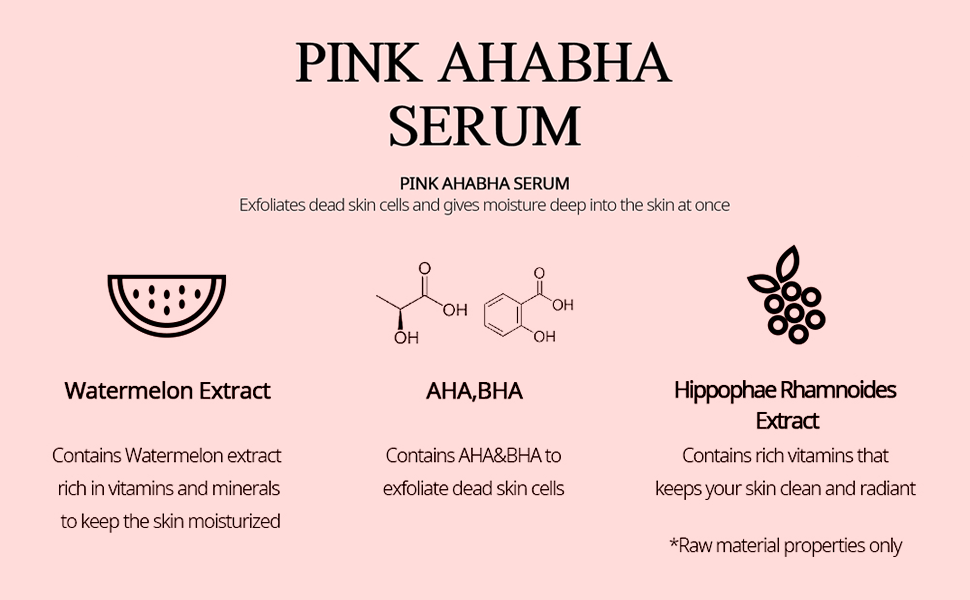 NACIFIC Pink AHA BHA Face Serum 50ml | Korean Skin care