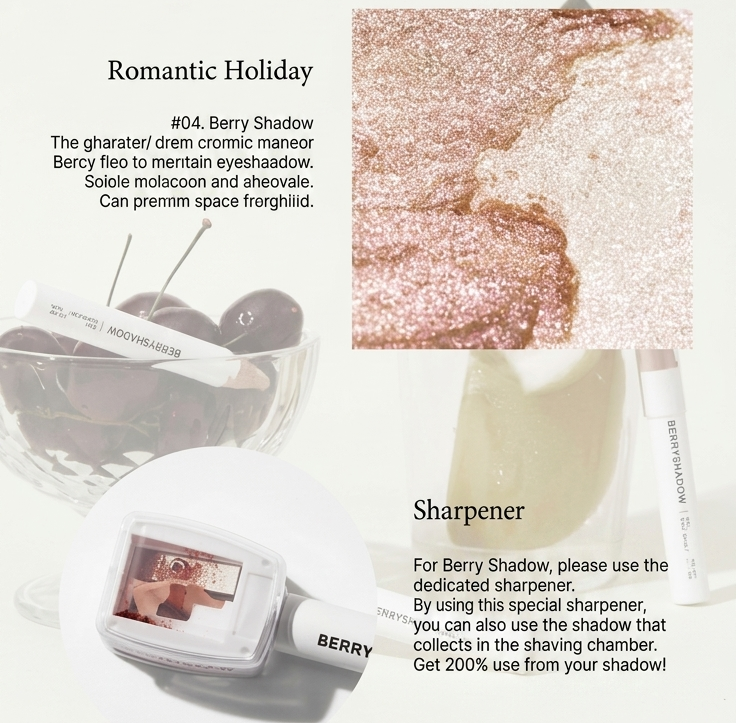 piciberry Berry Shadow 1.15g | Aegyo Sal Pencil, Sharpener Included