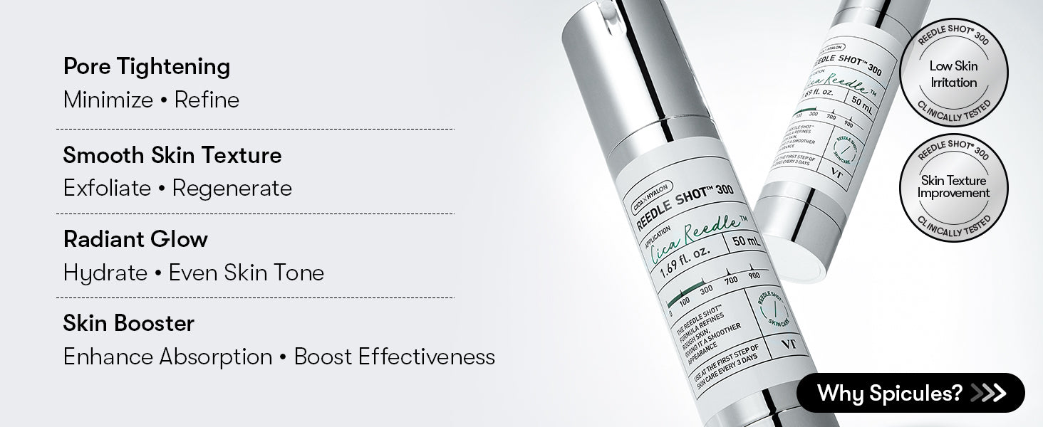 VT CICA Reedle Shot 300 50ml, Korean Skin Care