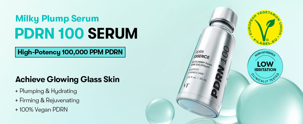 VT COSMETICS PDRN 100 Essence, Korean Skincare 1.01 fl. Oz.