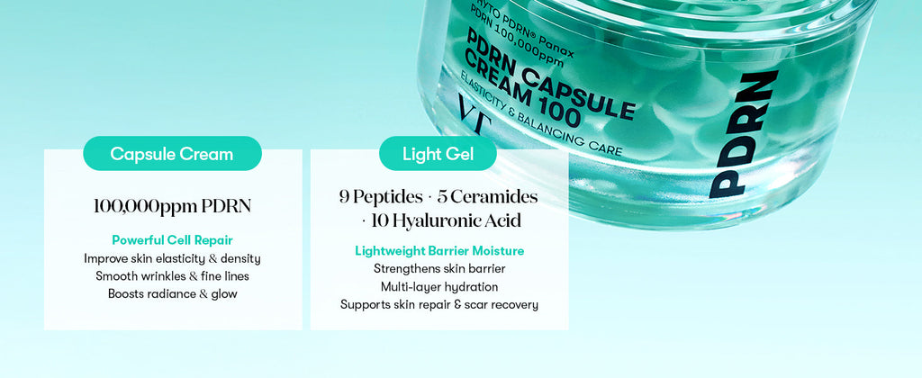 VT COSMETICS PDRN Capsule Cream 100 , Korean Skin Care (1.69 fl. oz./50ml)