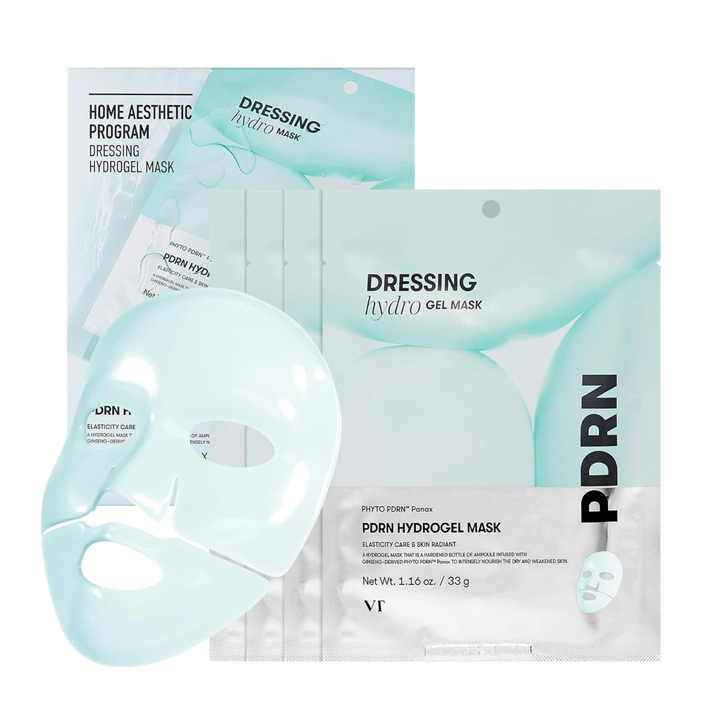 VT Vegan PDRN Hydrogel Sheet Mask with Korean Ginseng, 4 Pack