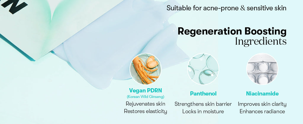VT Vegan PDRN Hydrogel Sheet Mask with Korean Ginseng, 4 Pack