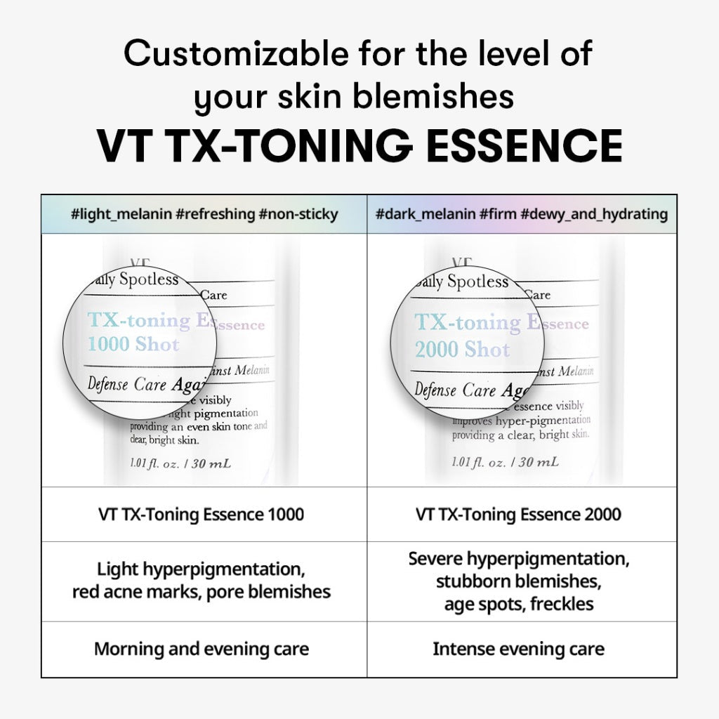 VT TX Toning Essence 1000 Shot 30ml, Korean Skin Care
