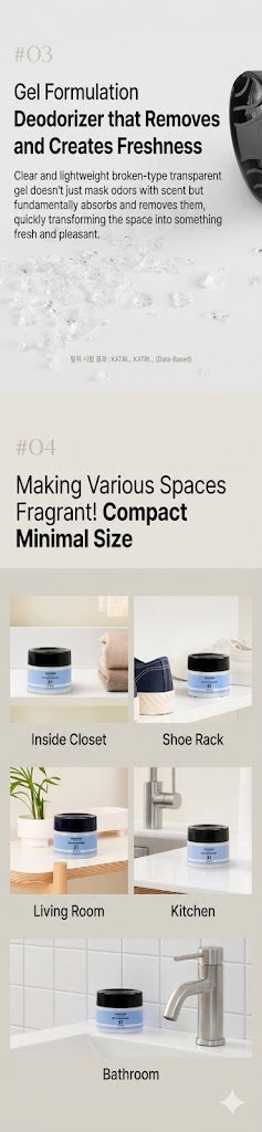 W.DRESSROOM Deodorant Diffuser [No.97 April Cotton] 110g | Korean Furniture & Home Decor