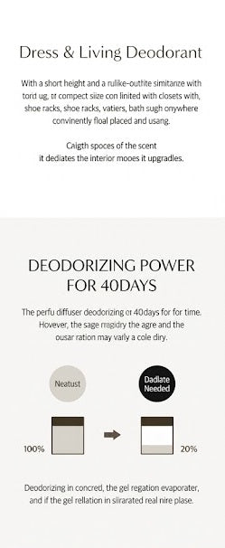 W.DRESSROOM Deodorant Diffuser [No.97 April Cotton] 110g | Korean Furniture & Home Decor