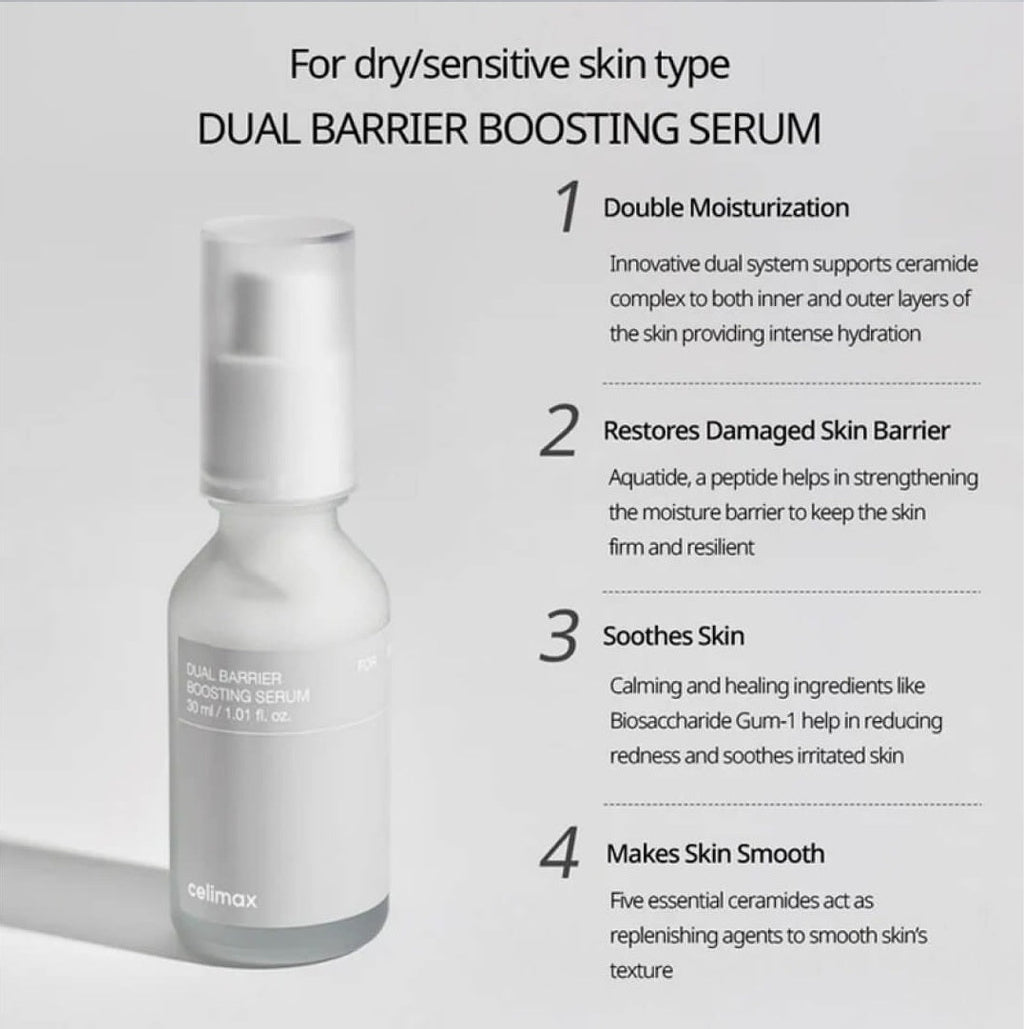 celimax Dual Barrier Skin Boosting Serum 30ml