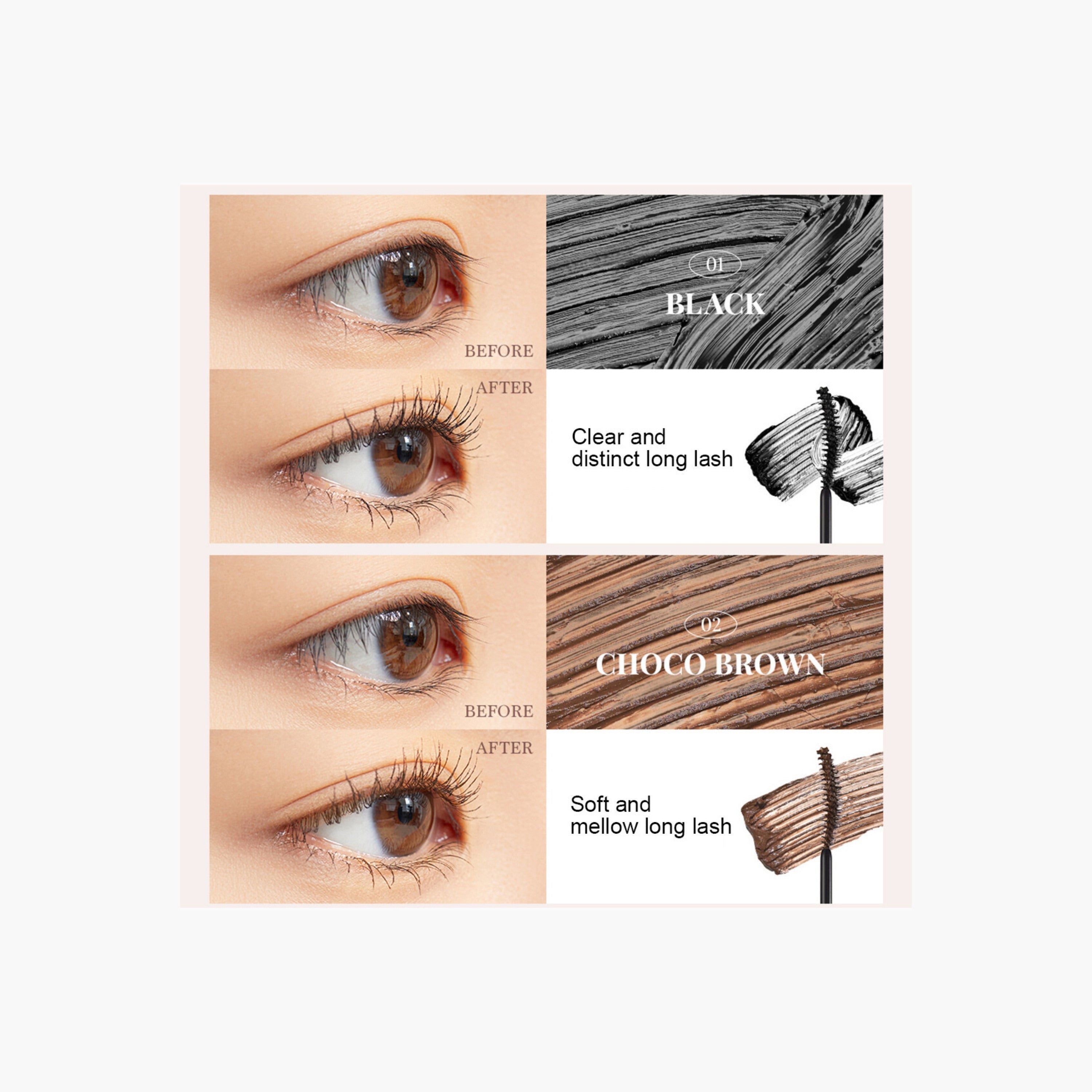 dasique Mood Up Mascara Long&Curl 7.5g, Korean Makeup
