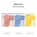 BIODANCE Real Deep Mask 3종 – Bio Collagen, Hydro Cera-nol, Vita Niacinamide Hydrogel Overnight Mask