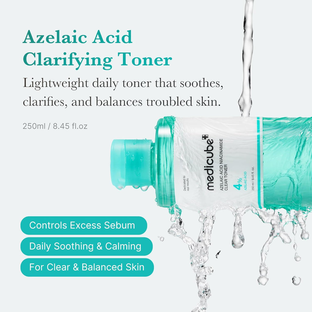 medicube Azelaic Acid Niacinamide Clear Toner 250ml, Korean Skin Care