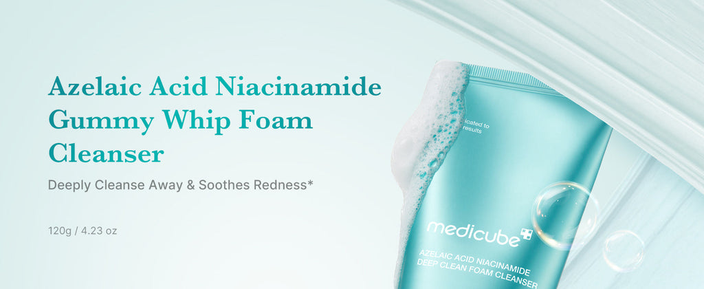 medicube Azelaic Acid Niacinamide Deep Clean Foam Cleanser 120g, Korean Skin Care
