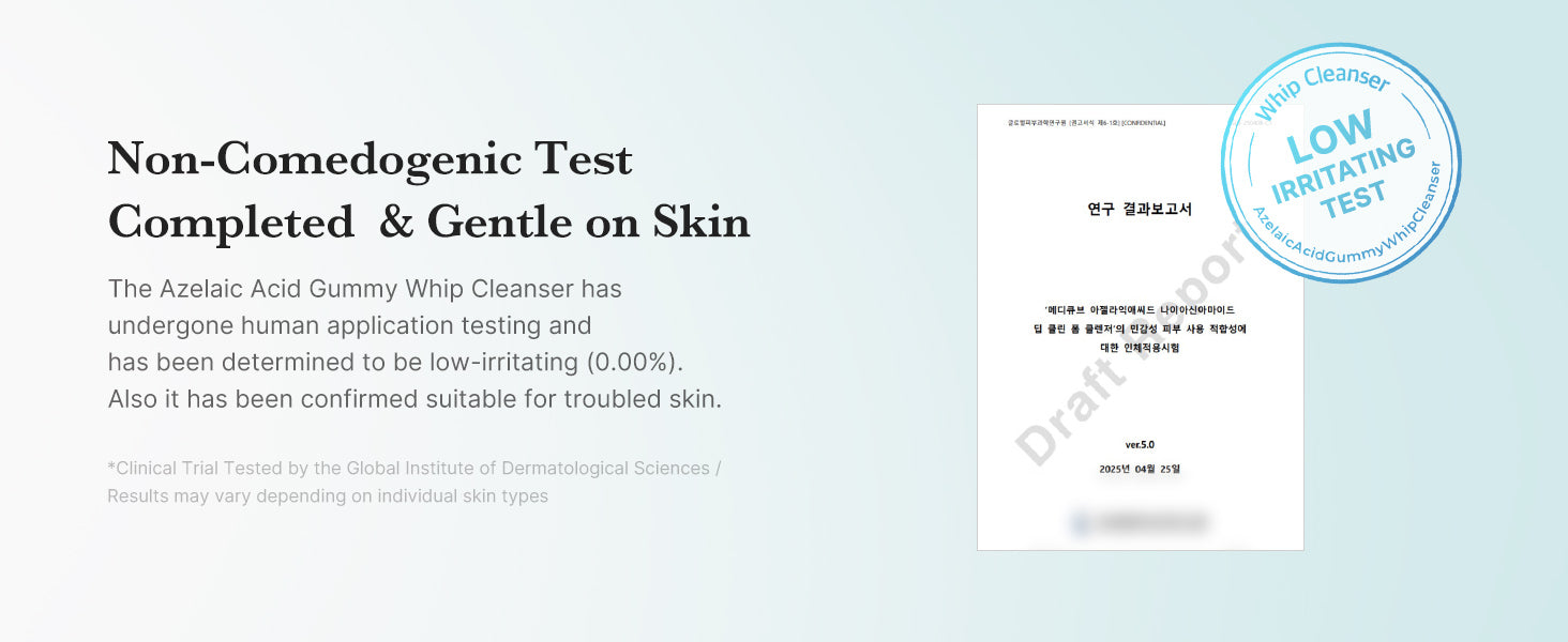 medicube Azelaic Acid Niacinamide Deep Clean Foam Cleanser 120g, Korean Skin Care