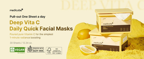 medicube Deep Vita C Daily Quick 30 Sheet Masks 350g,Korea Skin Care