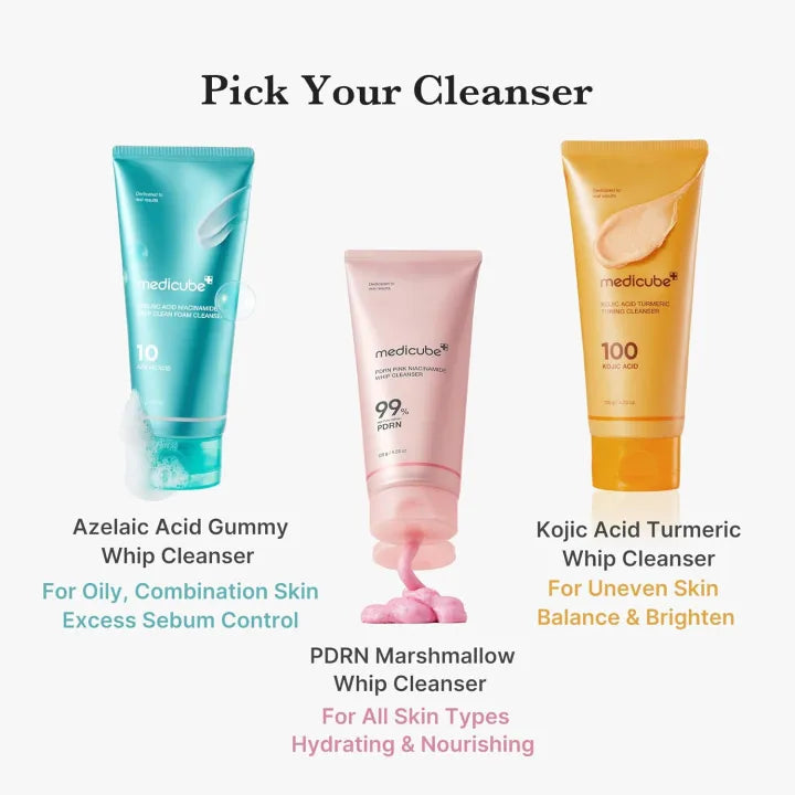 medicube Kojic Acid Turmeric Toning Cleanser 120g, Korean Skin Care