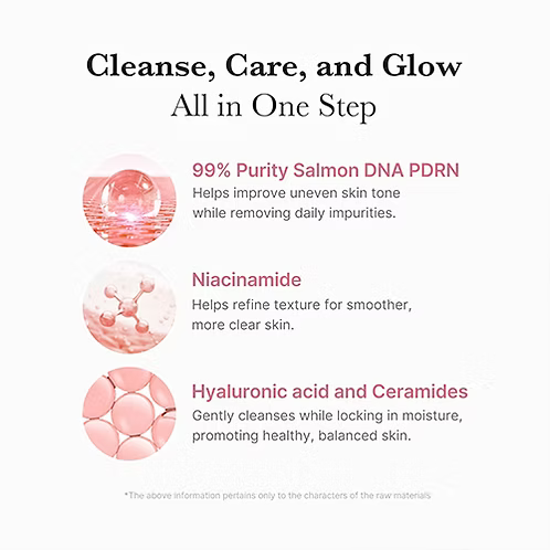 medicube PDRN Pink Niacinamide Whip Cleanser 120g, Korean Skin Care