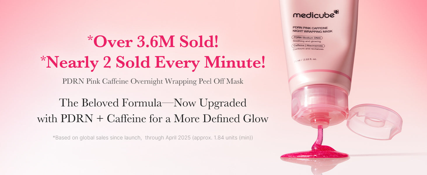 medicube Wrapping Mask PDRN Caffeine Overnight Peel Off Facial Mask 75ml| Korean Skin Care