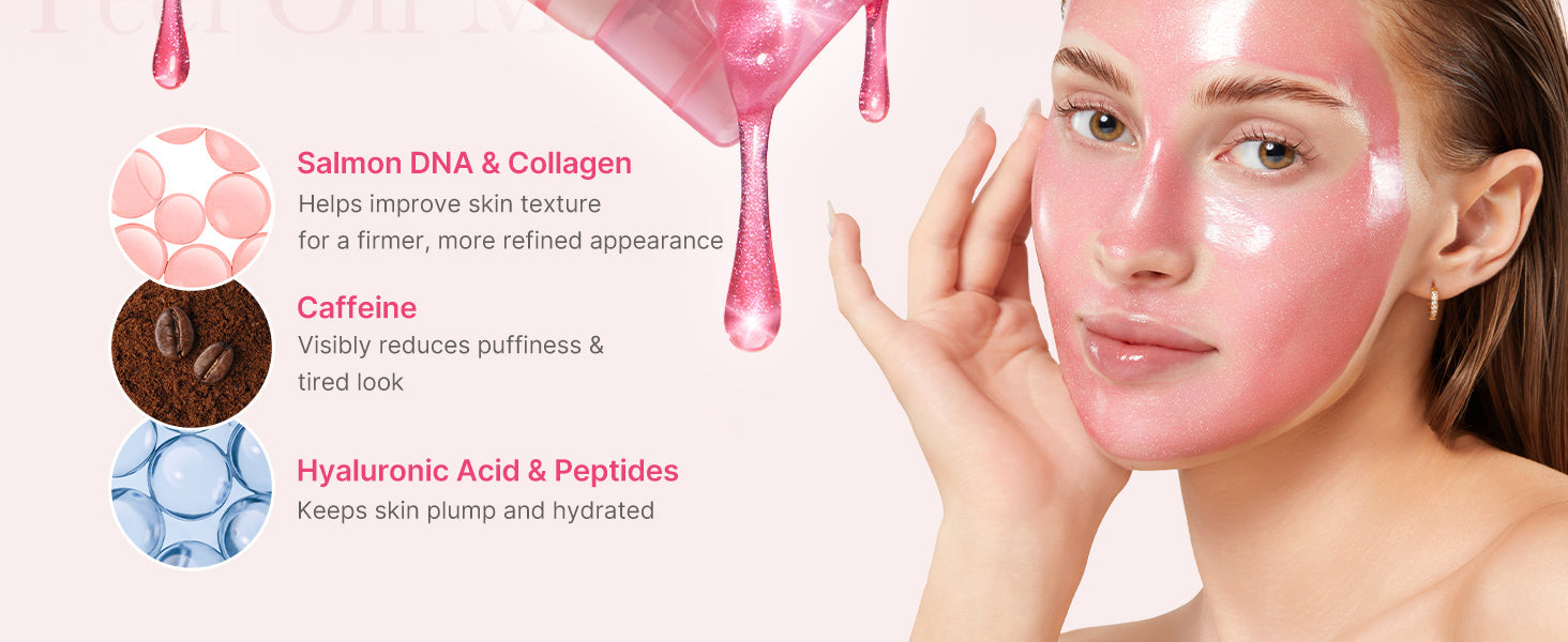 medicube Wrapping Mask PDRN Caffeine Overnight Peel Off Facial Mask 75ml| Korean Skin Care