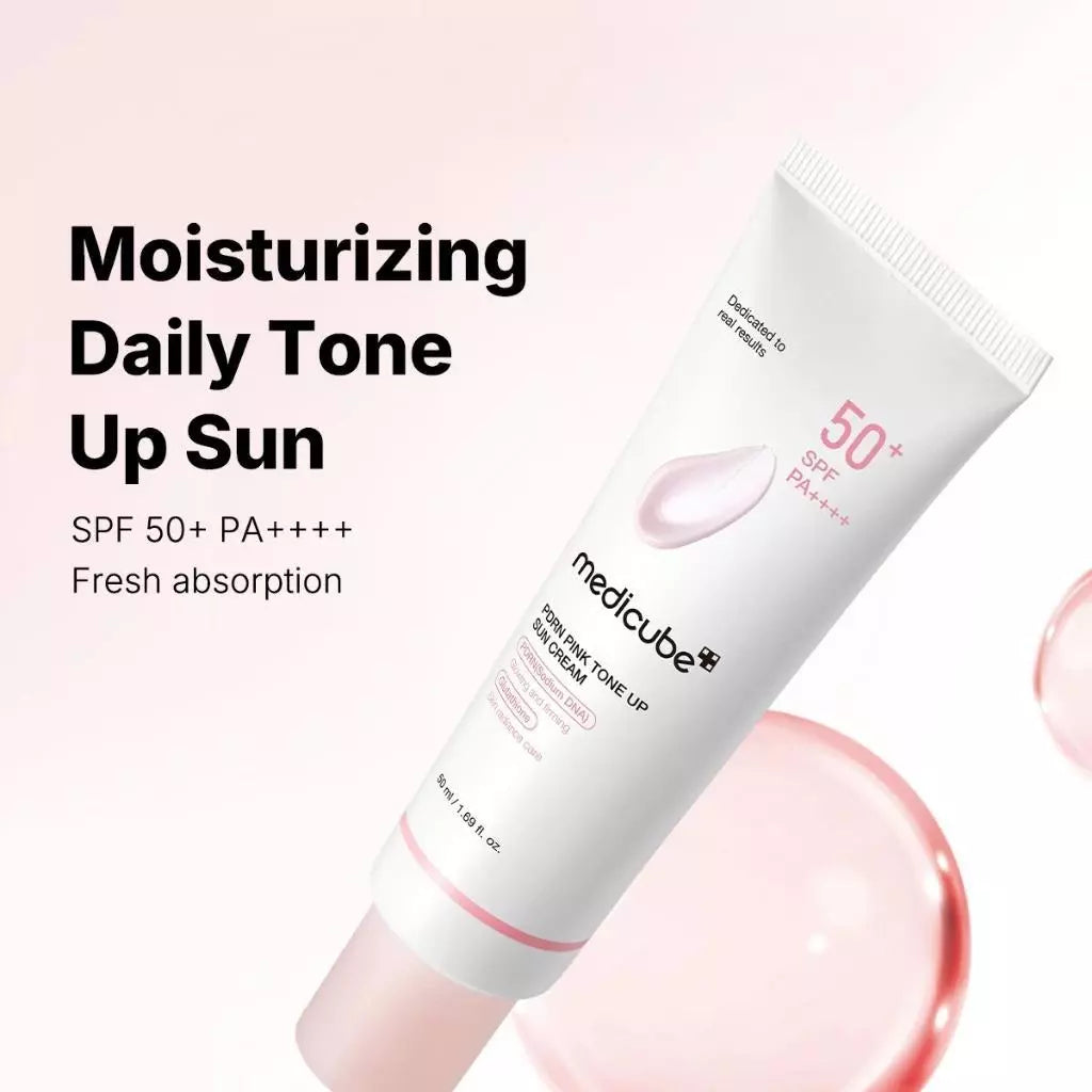 medicube PDRN Pink Tone Up Sun Cream 50ml, Korean Skin Care