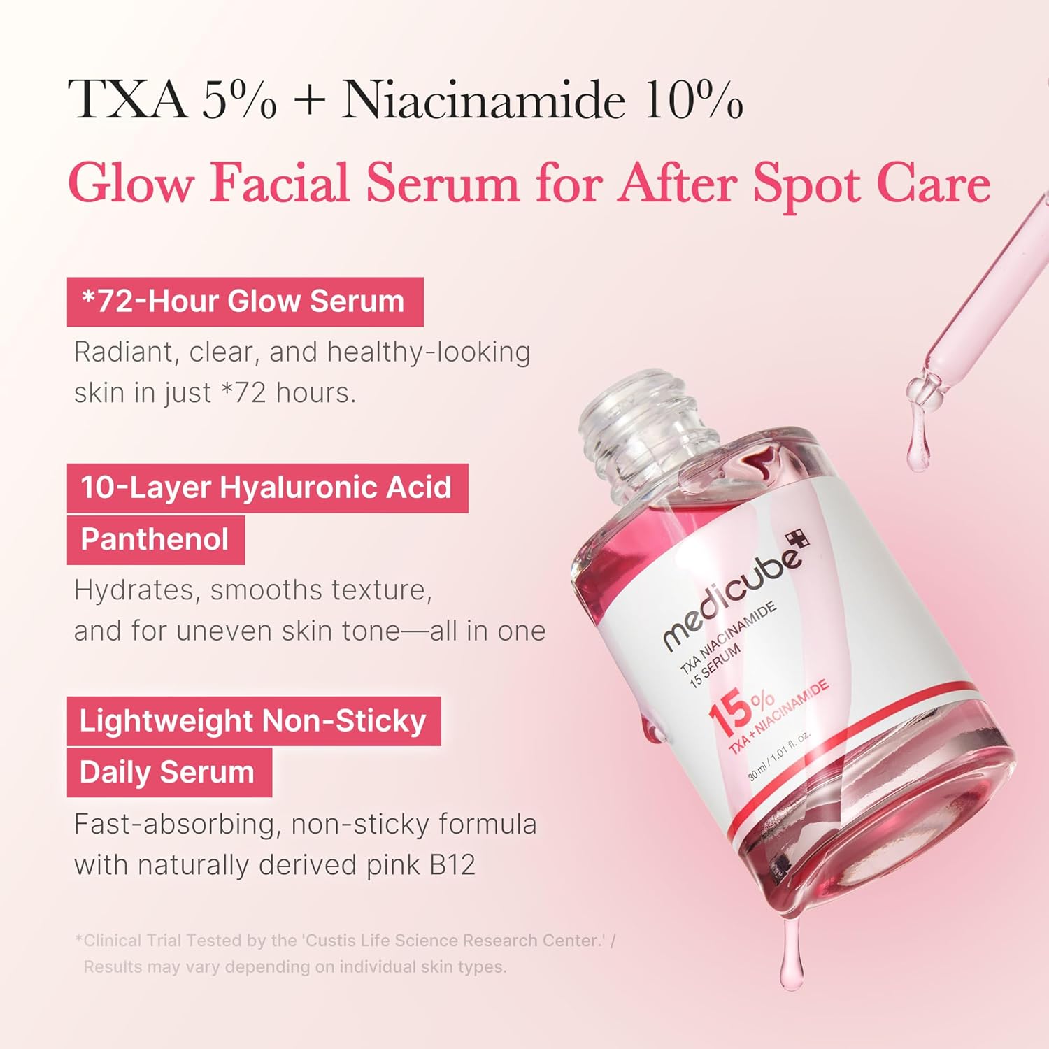 medicube TXA+Niacinamide 15% Glow Facial Serum 1.01 fl.oz(30ml)