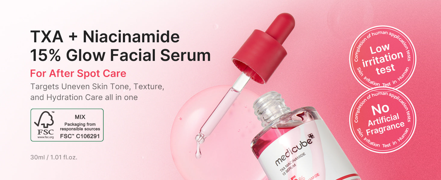 medicube TXA+Niacinamide 15% Glow Facial Serum 1.01 fl.oz(30ml)