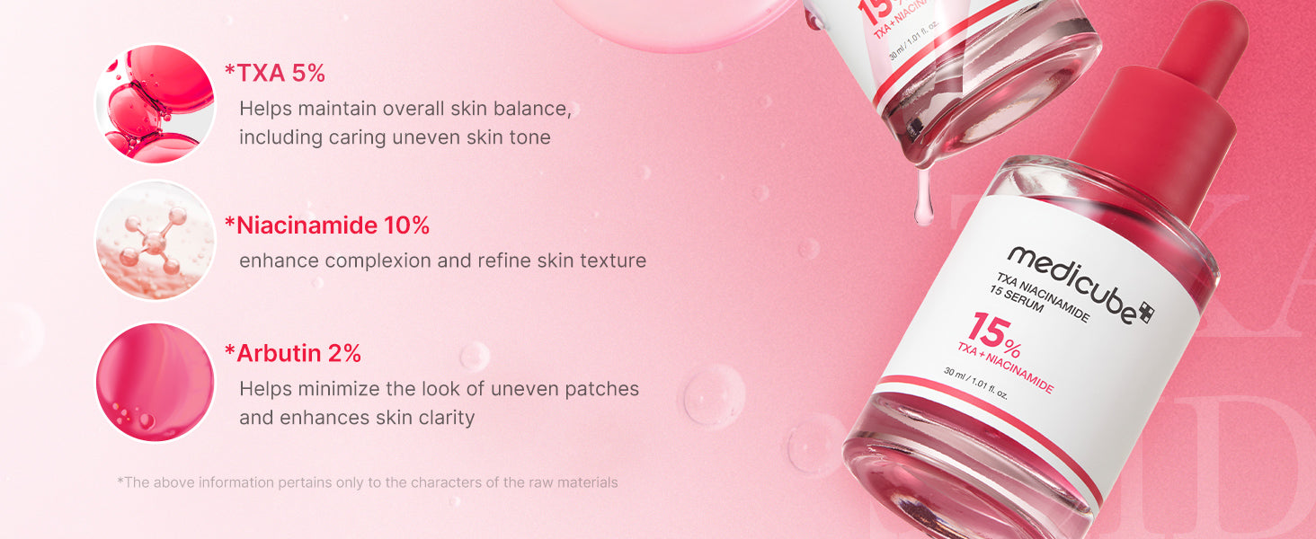 medicube TXA+Niacinamide 15% Glow Facial Serum 1.01 fl.oz(30ml)