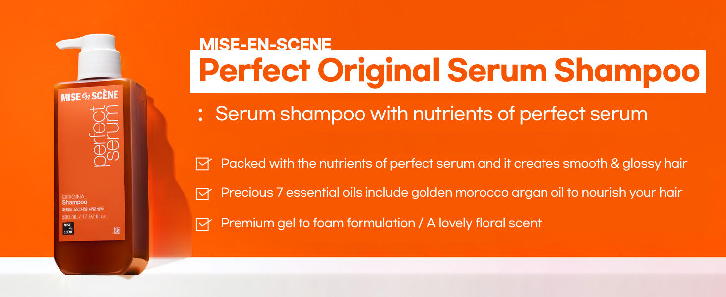 Mise-en-scène Perfect Serum Shampoo 680ml, Korean Hair Care
