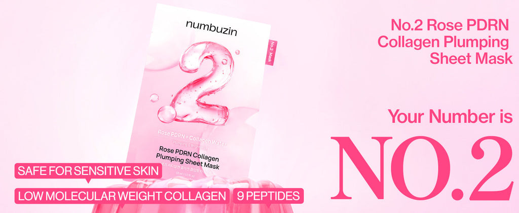 numbuzin No.2 Rose PDRN Collagen Plumping Mask 33ml 5sheets